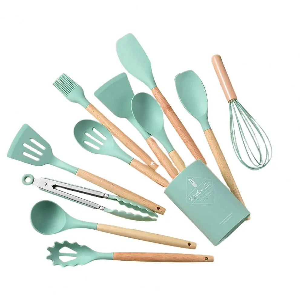 12/14PCS Heat-Resistant Silicone Cooking Utensil Set