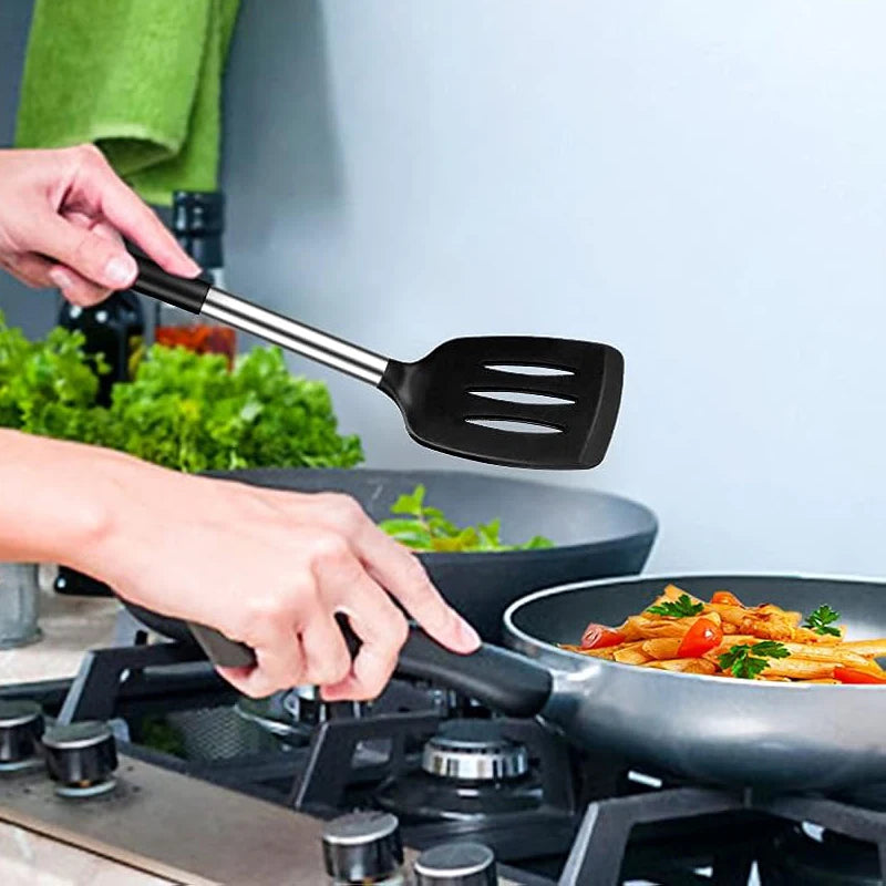 2PCS Heat-Resistant Silicone Spatula Cooking Set