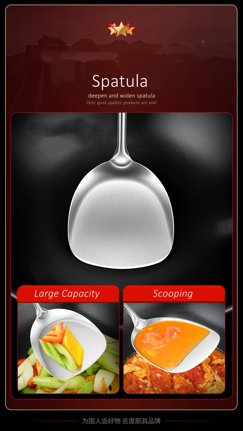 LFGB 316 Stainless Steel Anti-Bacterial Kitchen Utensils