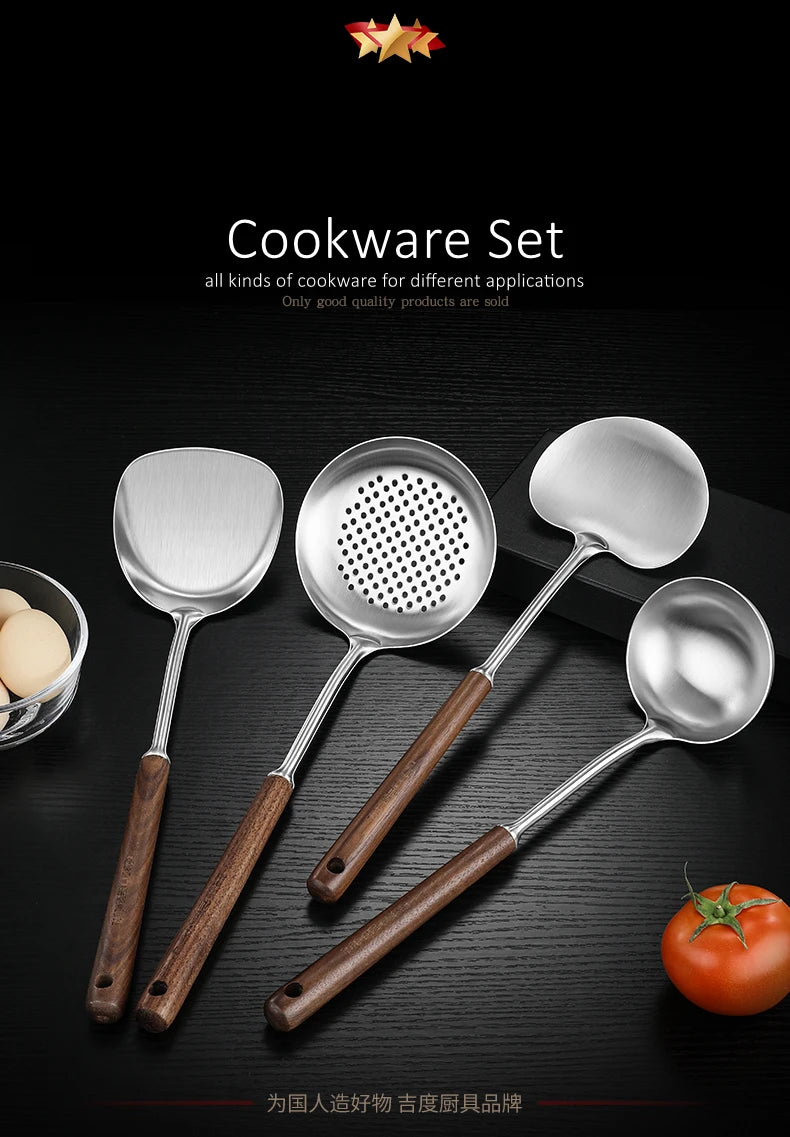 LFGB 316 Stainless Steel Anti-Bacterial Kitchen Utensils