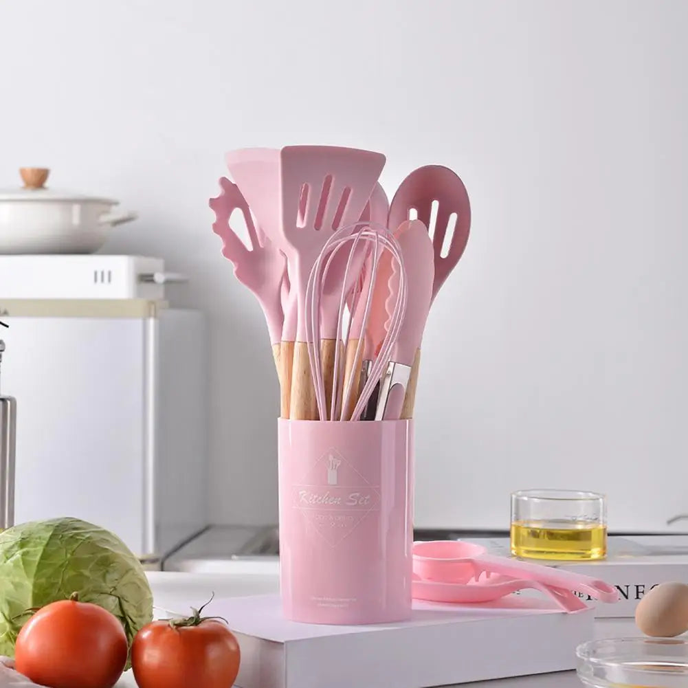 12/14PCS Heat-Resistant Silicone Cooking Utensil Set