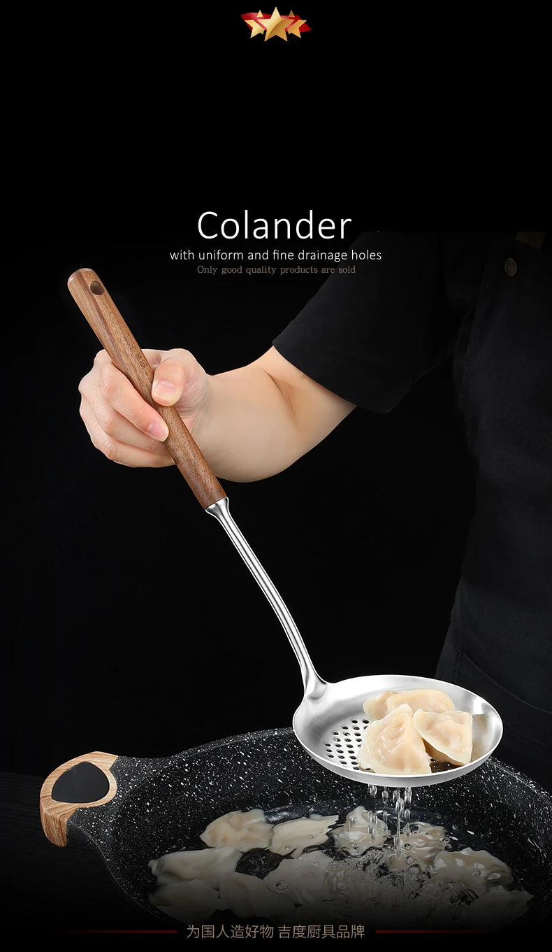 LFGB 316 Stainless Steel Anti-Bacterial Kitchen Utensils