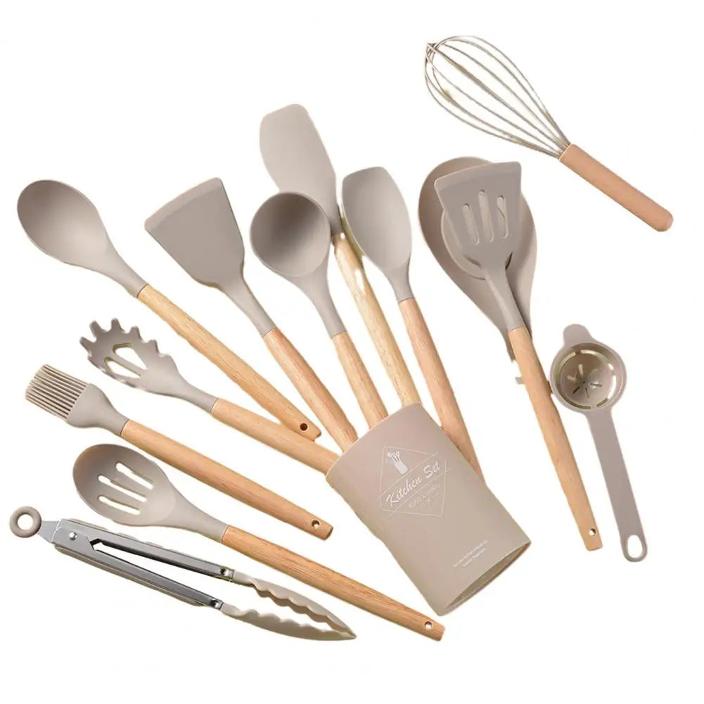 12/14PCS Heat-Resistant Silicone Cooking Utensil Set