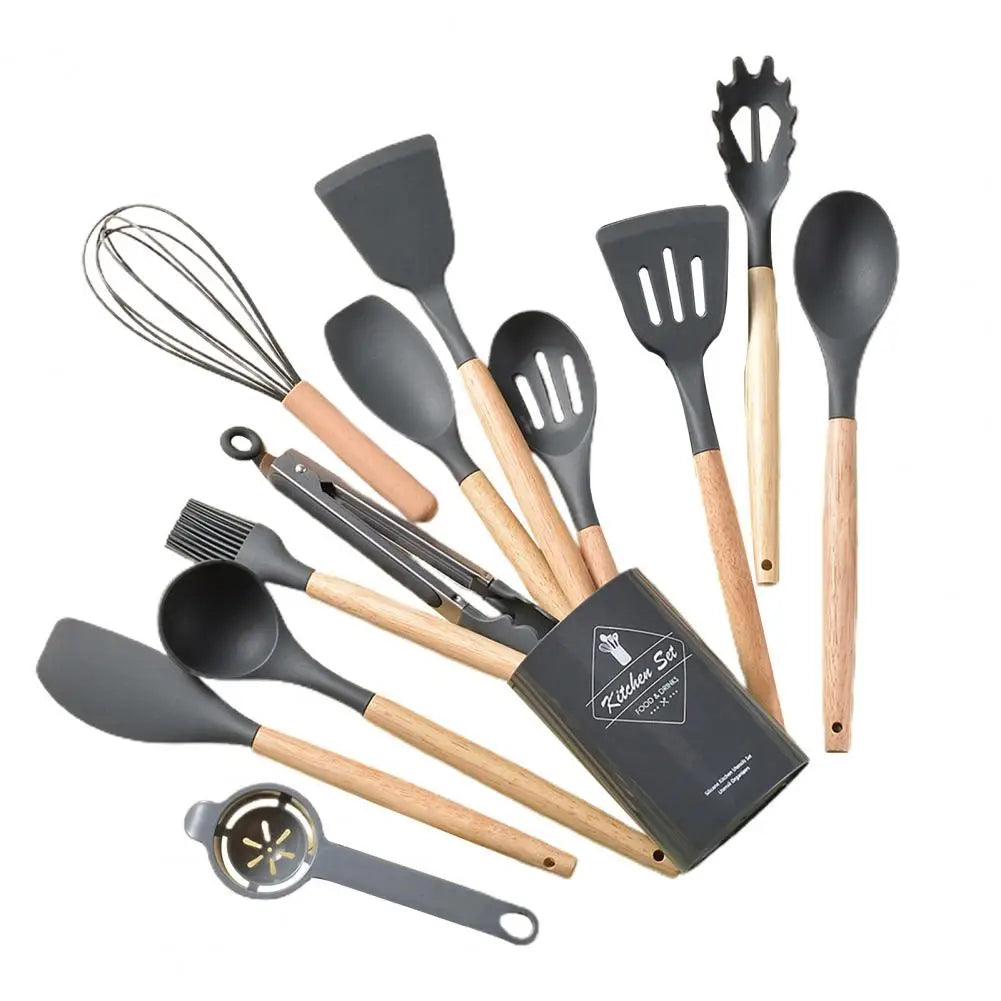 12/14PCS Heat-Resistant Silicone Cooking Utensil Set