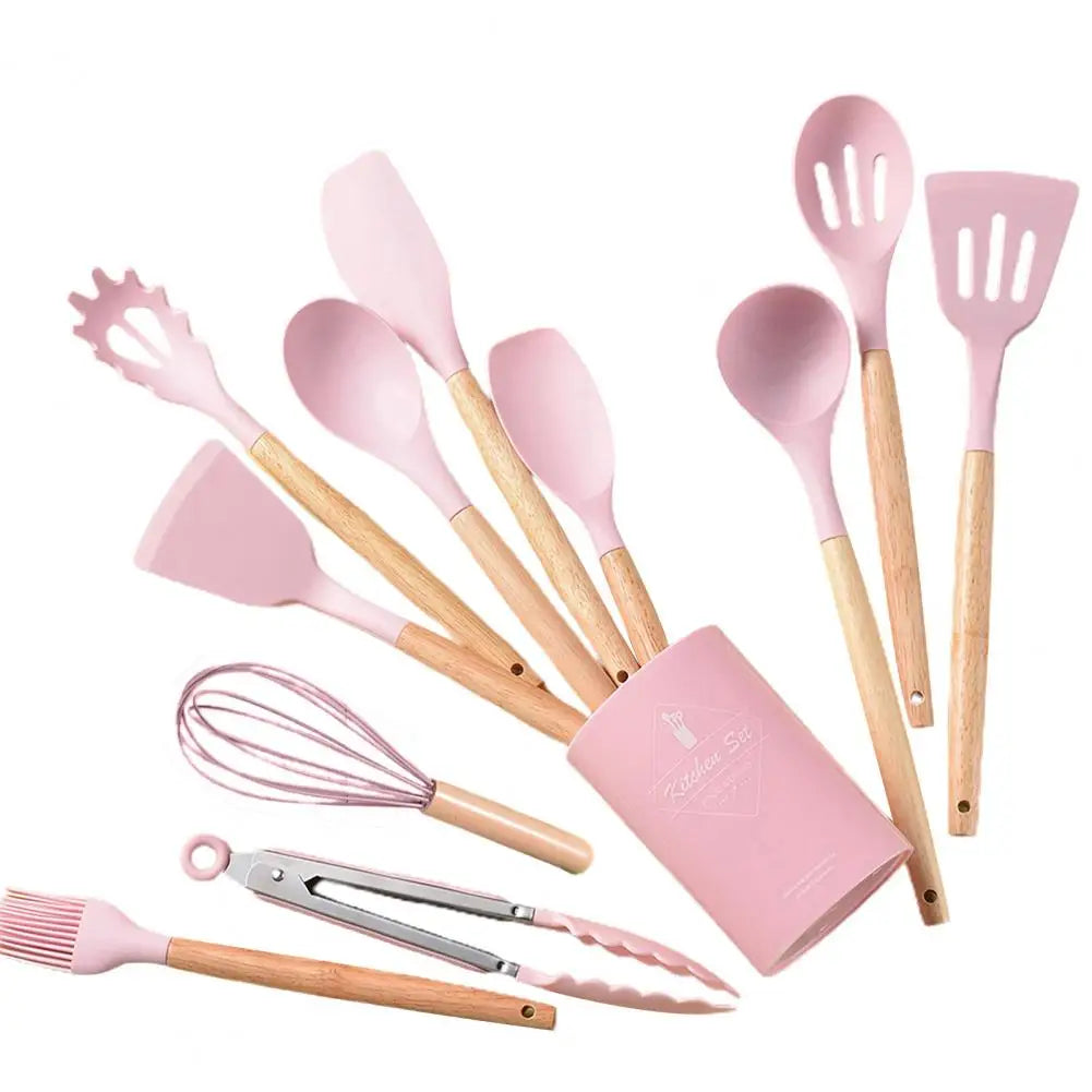 12/14PCS Heat-Resistant Silicone Cooking Utensil Set