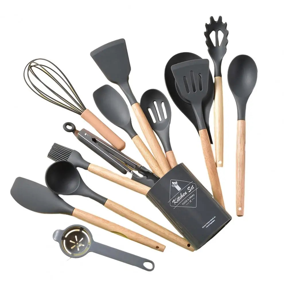 12/14PCS Heat-Resistant Silicone Cooking Utensil Set