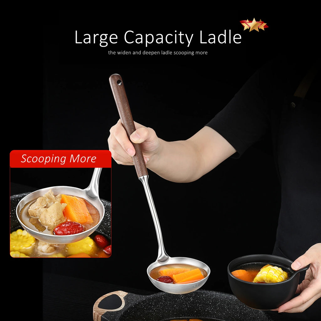 LFGB 316 Stainless Steel Anti-Bacterial Kitchen Utensils